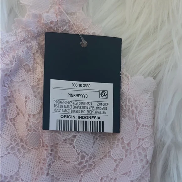 Girls' Art Class Pink Lace Bralette - Picture 4 of 6